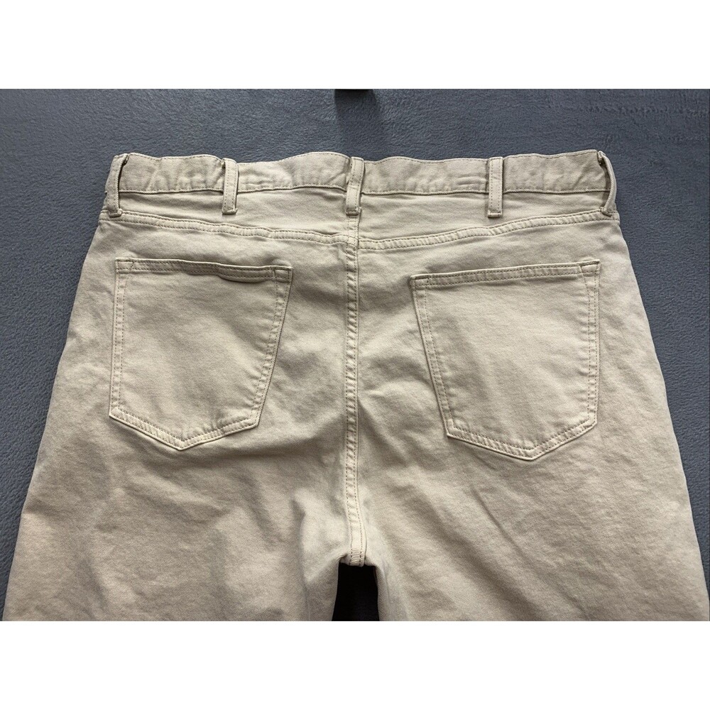 Old Navy Men’s Pants Light Khaki Straight Built In Flex Beige Five Pocket  40X30 - Picture 10 of 14